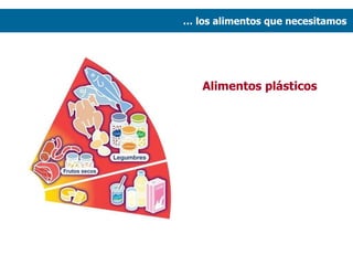 Alimentos plásticos …  los alimentos que necesitamos  