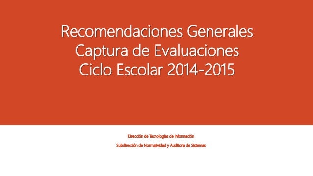 Recomendaciones calif 14 15 Recomendaciones calif 14 15