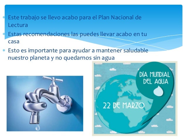 Recomendaciones Para Cuidar El Agua