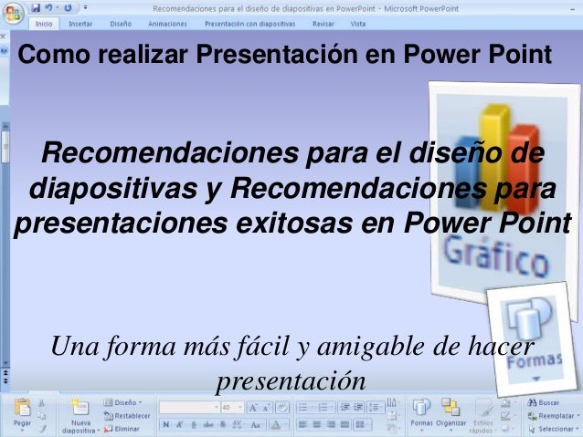 Recomendaciones Para El Diseno De Diapositivas En Power Point