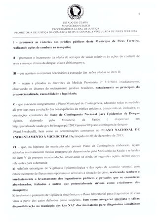 Recomendação 01-2016 pra Pires Ferreira