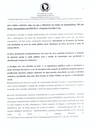 Recomendação 01-2016 pra Pires Ferreira