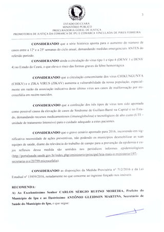 Recomendação 02-2016 para Ipu