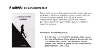 A dúbida, de María Reimóndez
 