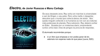 Electro, de Javier Ruescas e Manu Carbajo
 