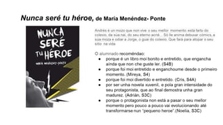 Nunca seré tu héroe, de María Menéndez- Ponte
 