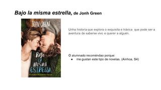 Bajo la misma estrella, de Jonh Green
 