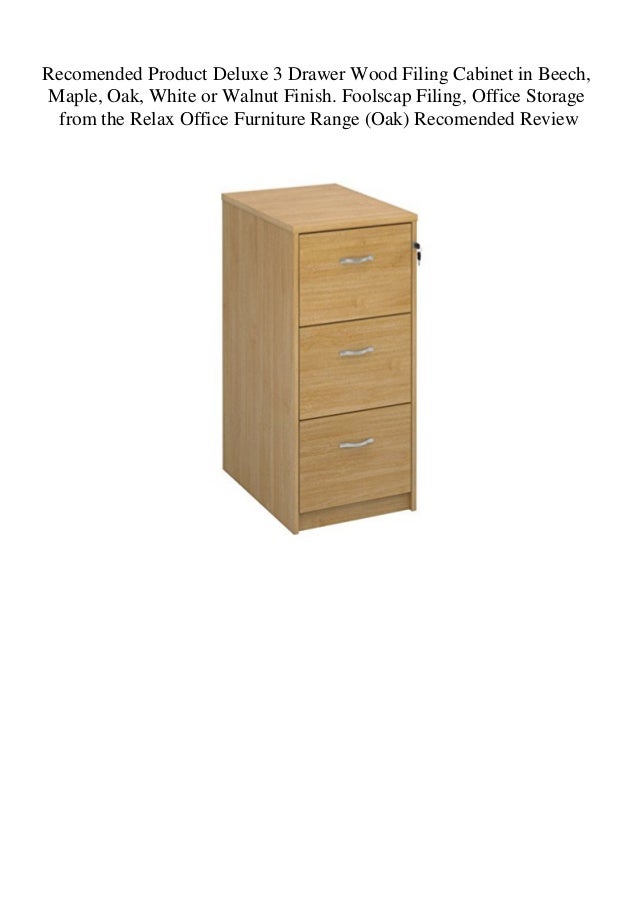Recomended Product Deluxe 3 Drawer Wood Filing Cabinet In Beech Mapl