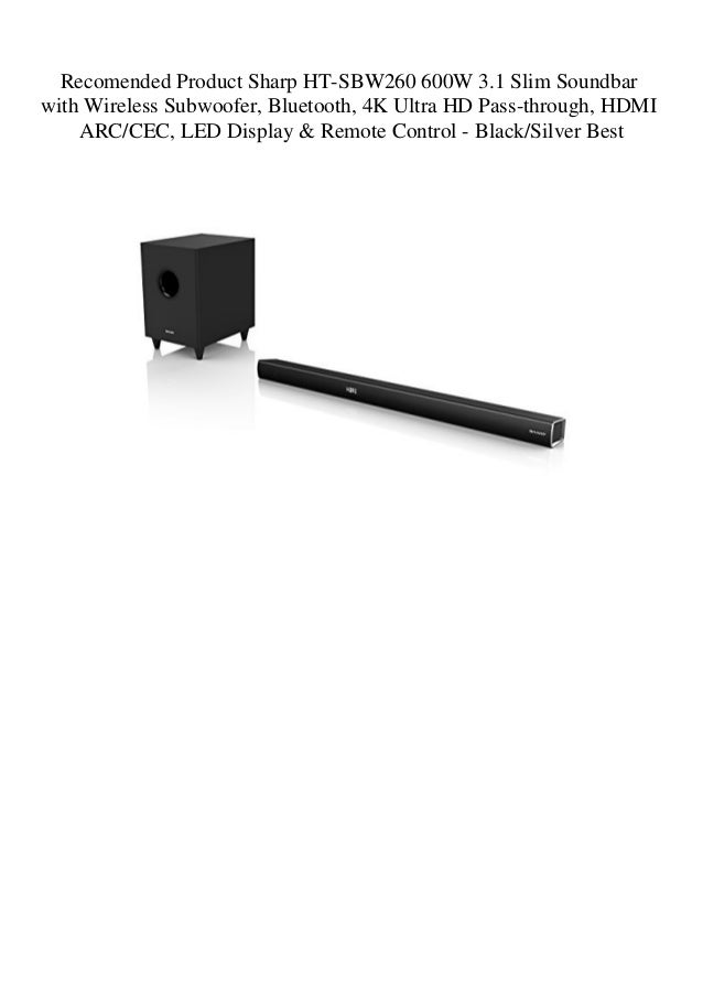 slim soundbar with wireless subwoofer