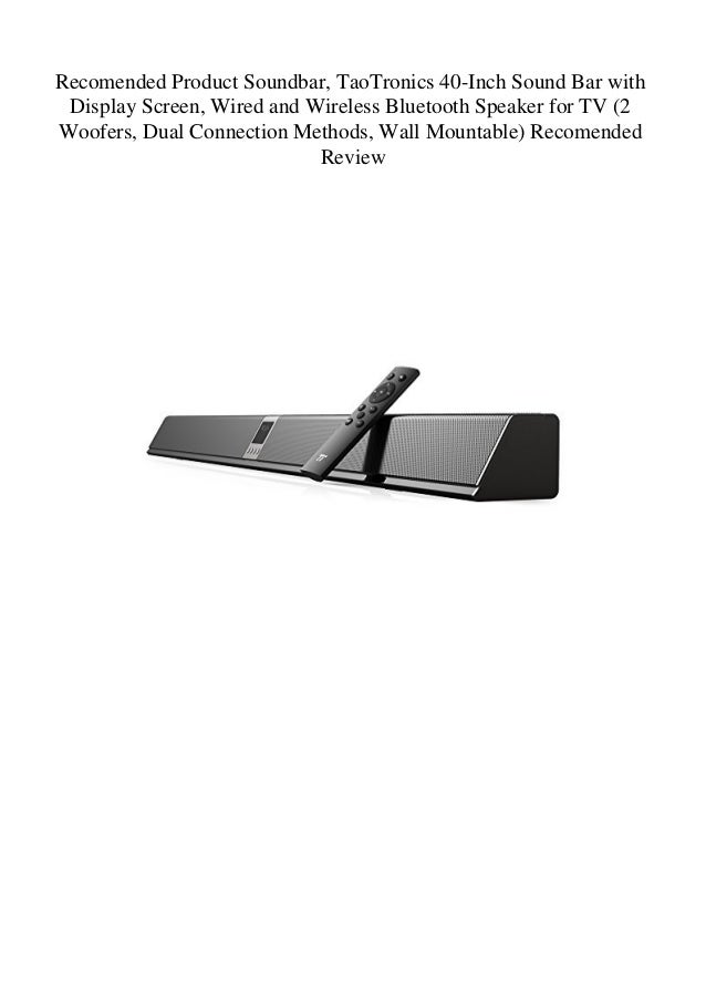 40 inch sound bar