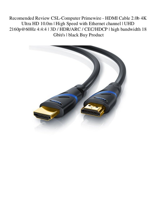 Review Primewire HDMI Cable 2.0b 4K Ultra HD
