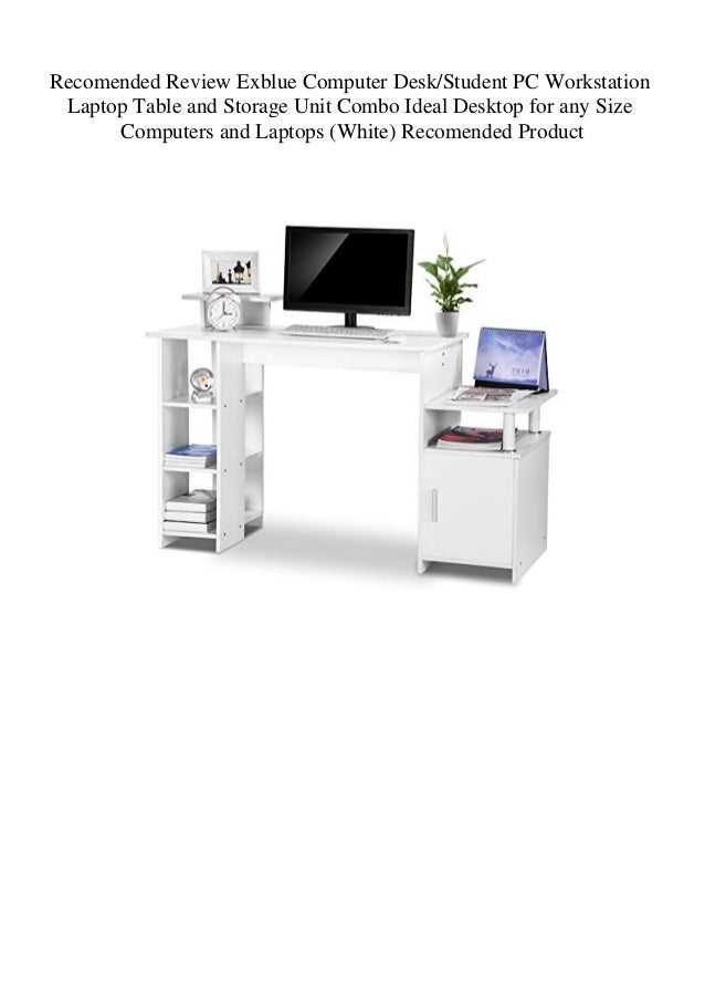 Exblue Computer Desk Student Pc Workstation Laptop Table And