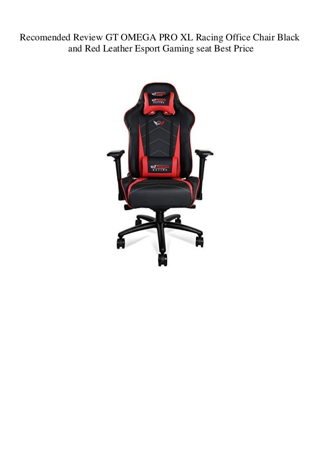 Recomended Review Gt Omega Pro Xl Racing Office Chair Black And Red L