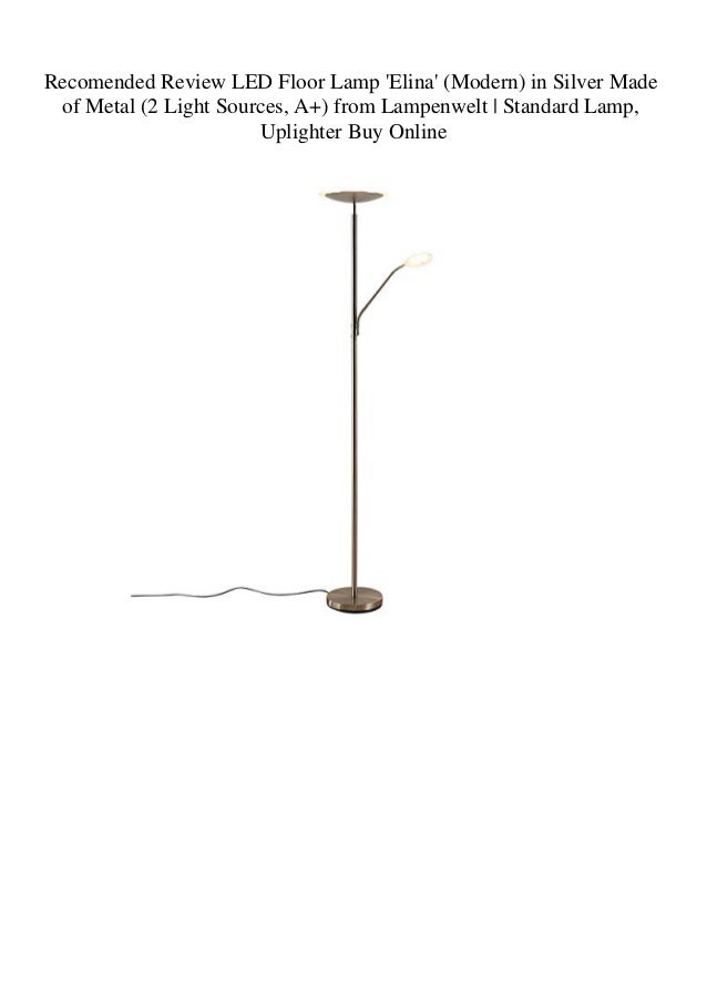 silver uplighter floor lamp