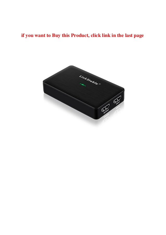 Recomended Review Linkstable Game Capture Card Hd Game Recorder Box