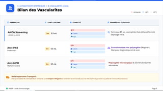 RECOMMANDATIONS DE PRÉLÈVEMENT POUR BILAN D'AUTOANTICORPS.pptx