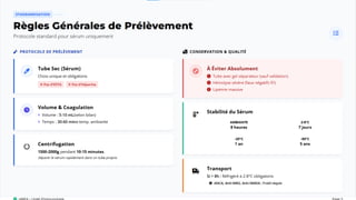 RECOMMANDATIONS DE PRÉLÈVEMENT POUR BILAN D'AUTOANTICORPS.pptx