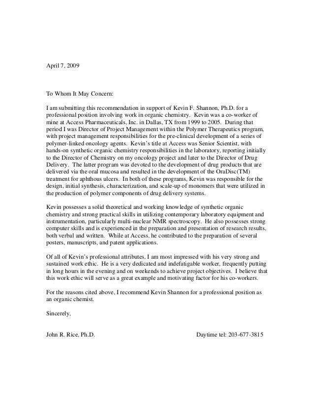 letter of recommendation jr rice letter of recommendation