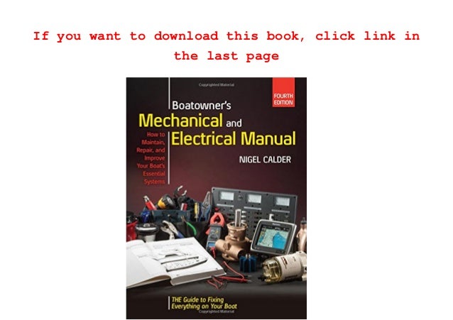 [RECOMMENDATION] Boatowners Mechanical and Electrical 