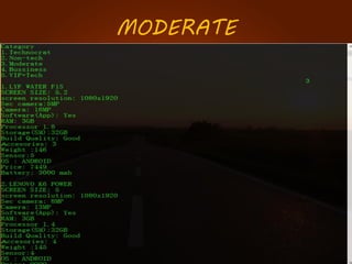 MODERATE
 