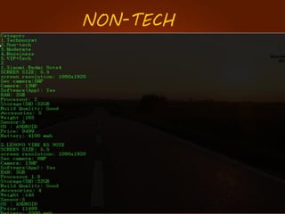 NON-TECH
 