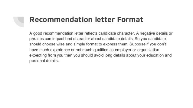 recommendation letter recommendation letter phrases
