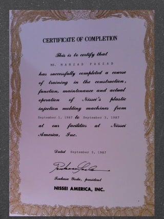 Recommendation Letters Certificates