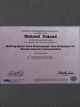 Recommendation Letters Certificates