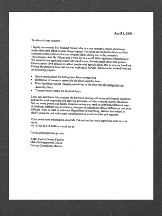 Recommendation Letters Certificates