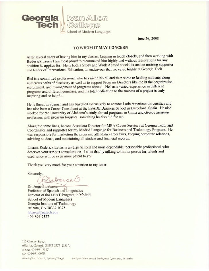 recommendation letter spain lbat mit letter of recommendation