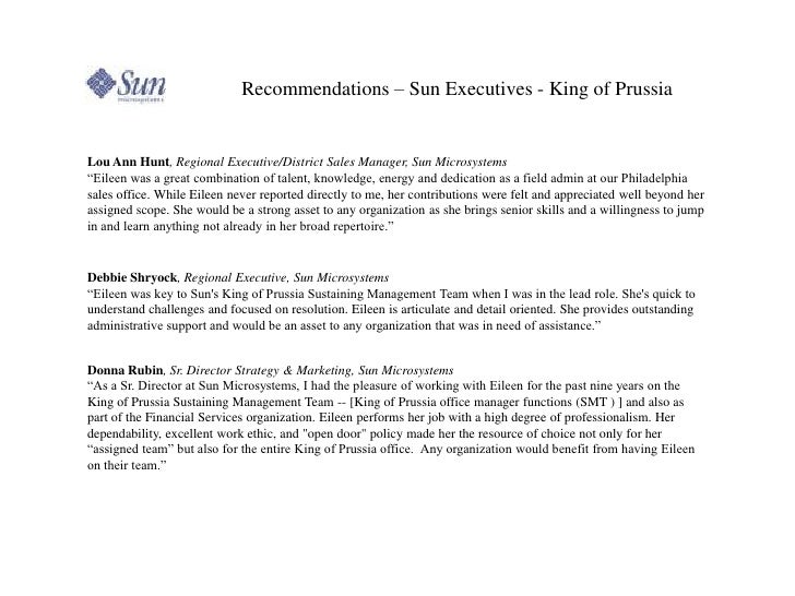 recommendations asset to the organization