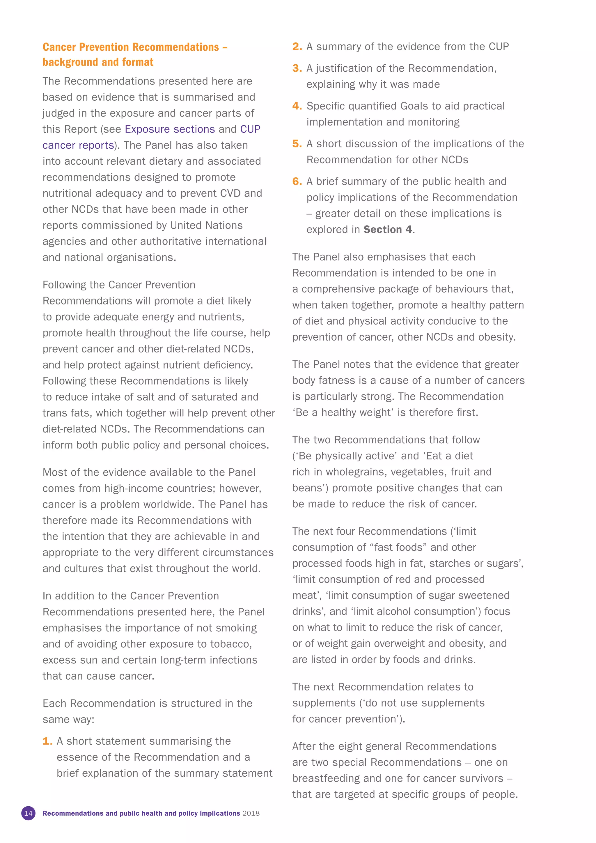 Analysing Research on Cancer Prevention and Survival: Recommendations | PDF