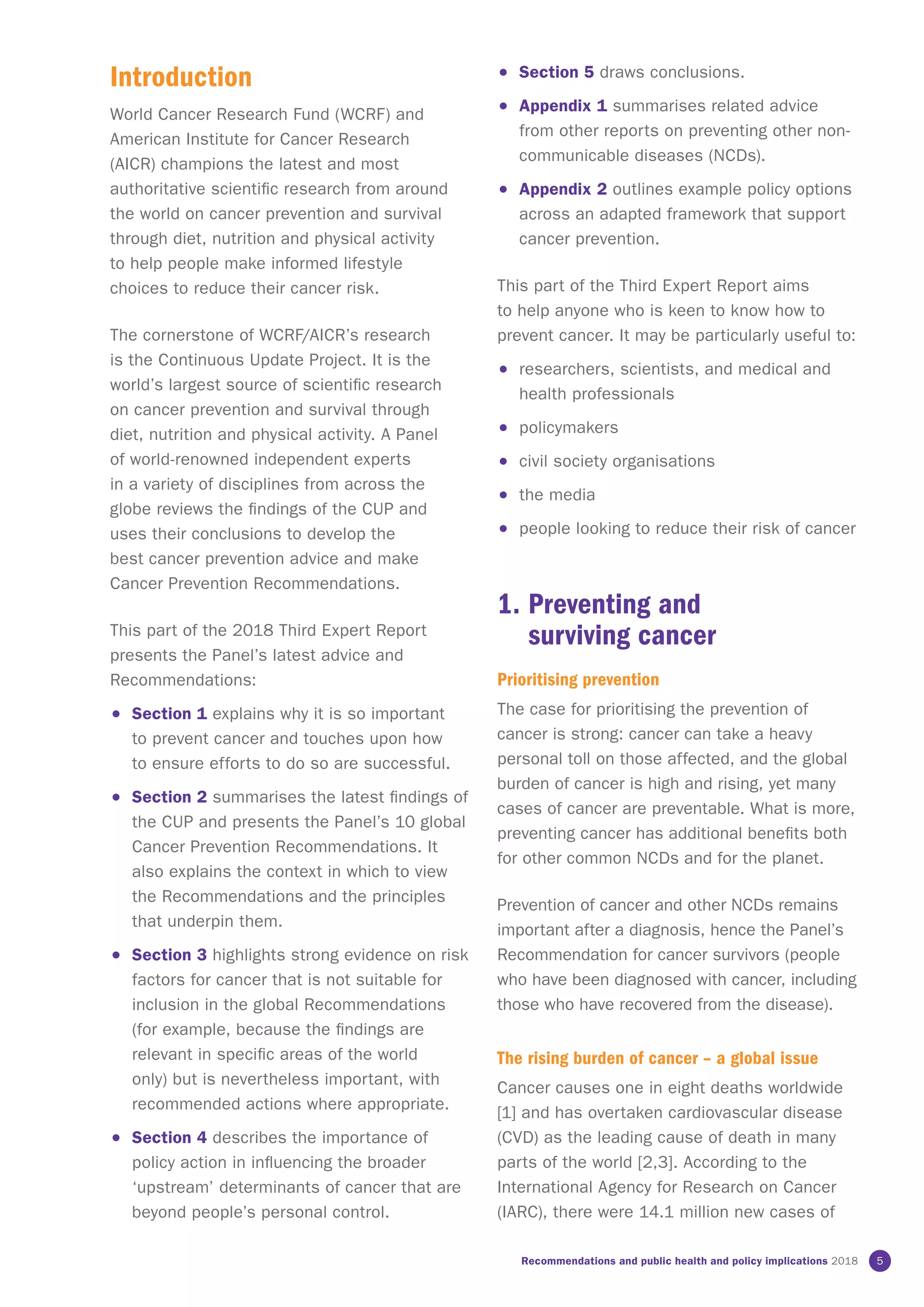 Analysing Research on Cancer Prevention and Survival: Recommendations | PDF
