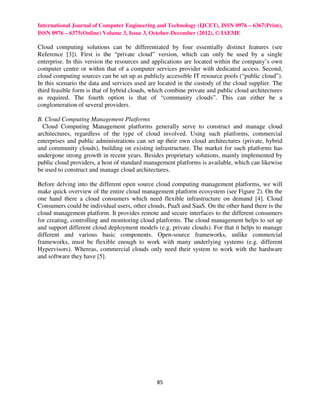 Recommendations for implementing cloud computing management platforms ...
