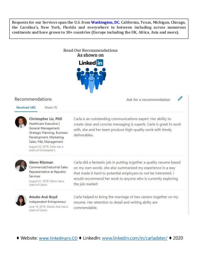 EXECUTIVE RESUME & LINKEDIN PROFILE WRITING SERVICE ... EXECUTIVE RESUME & LINKEDIN PROFILE WRITING SERVICE ...