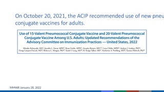 Updated Recommendations for Vaccines in U.S. Adults | PPTX