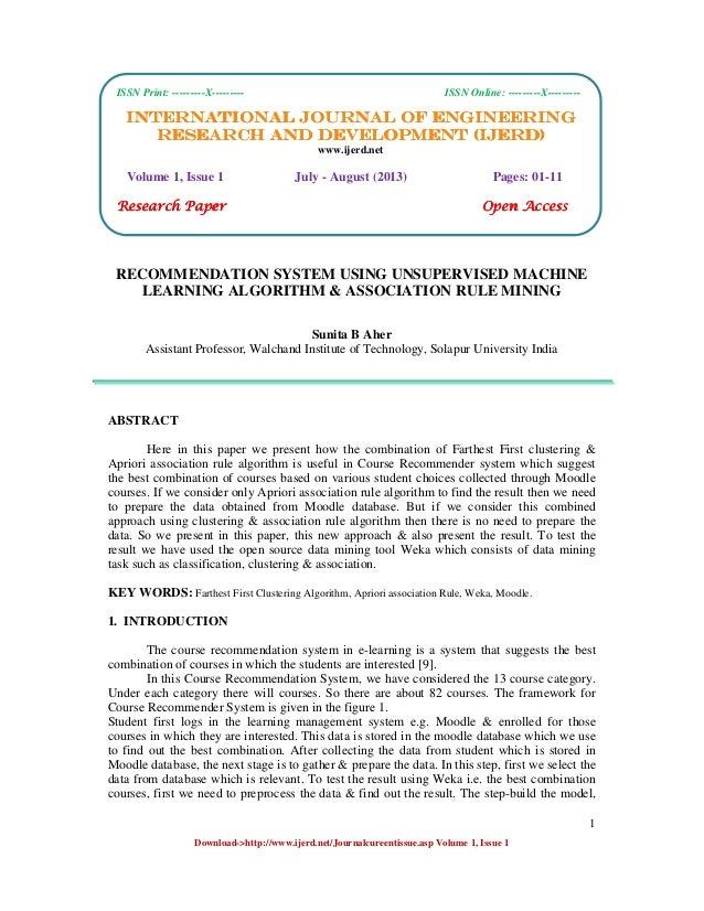 recommender systems unsupervised learning