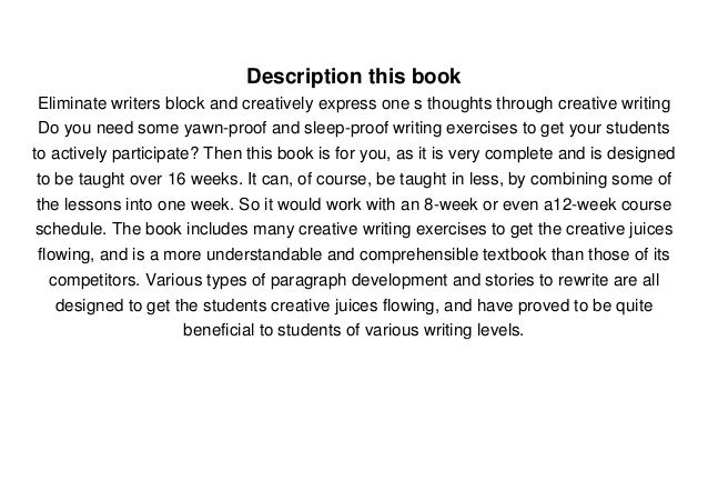 Recommendation Teaching Creative Writing A Teaching Handbook With 