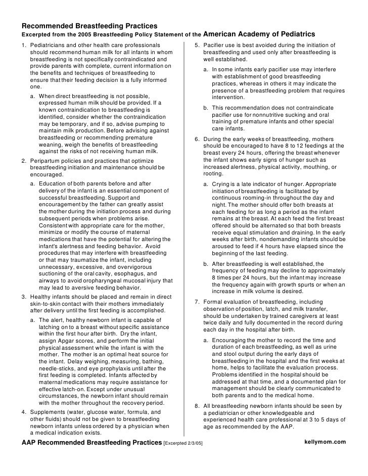 Breastfeeding Practices