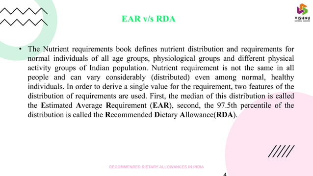 RDA in India | PPTX | Endocrine and Metabolic Diseases | Diseases and ...