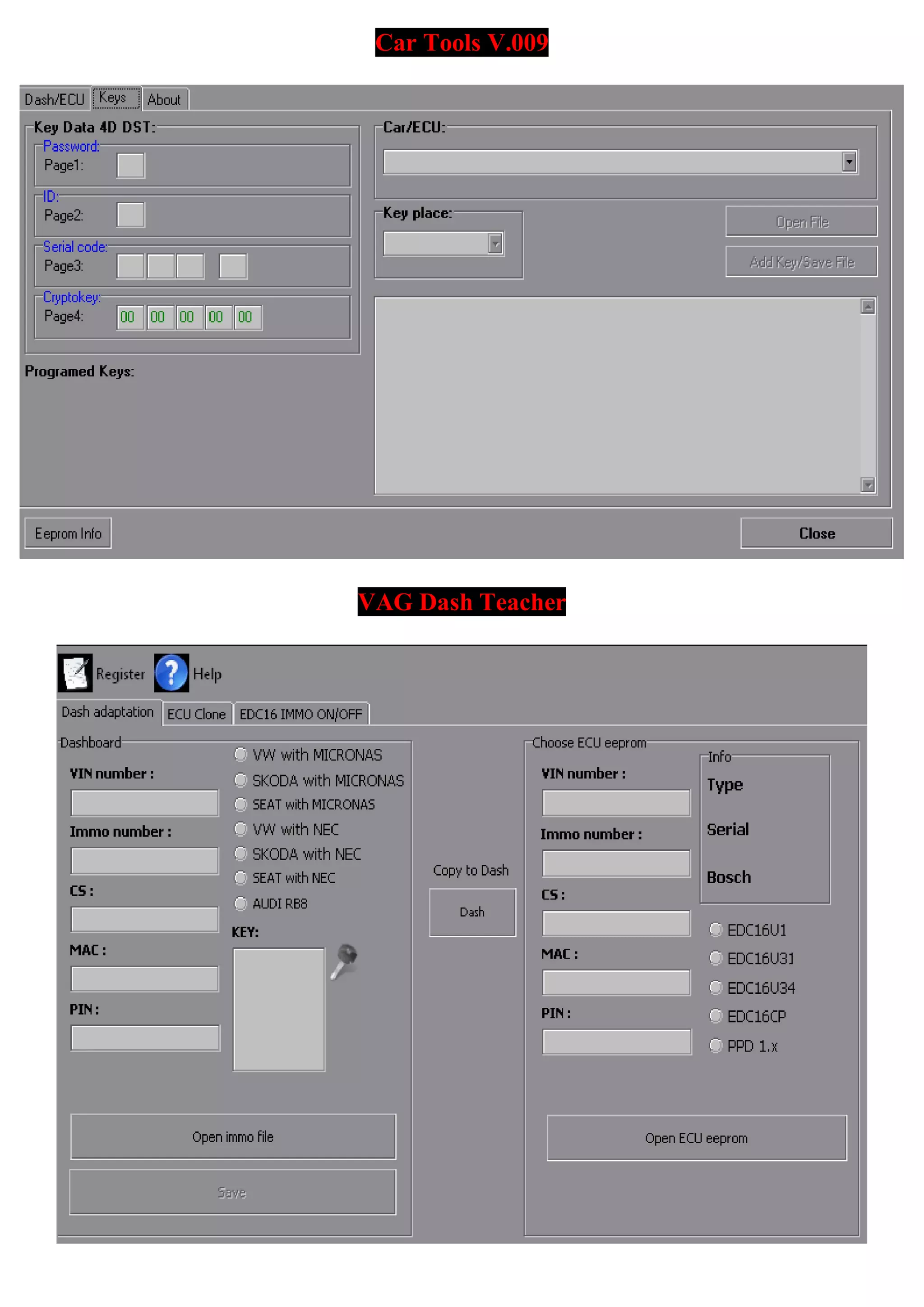 Car Tools V.009
ash TeacherVAG D