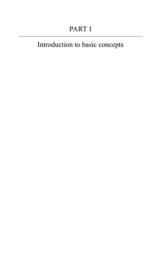 PART I
Introduction to basic concepts
 