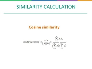 SIMILARITY CALCULATION
 