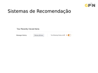 Sistemas de Recomendação
 