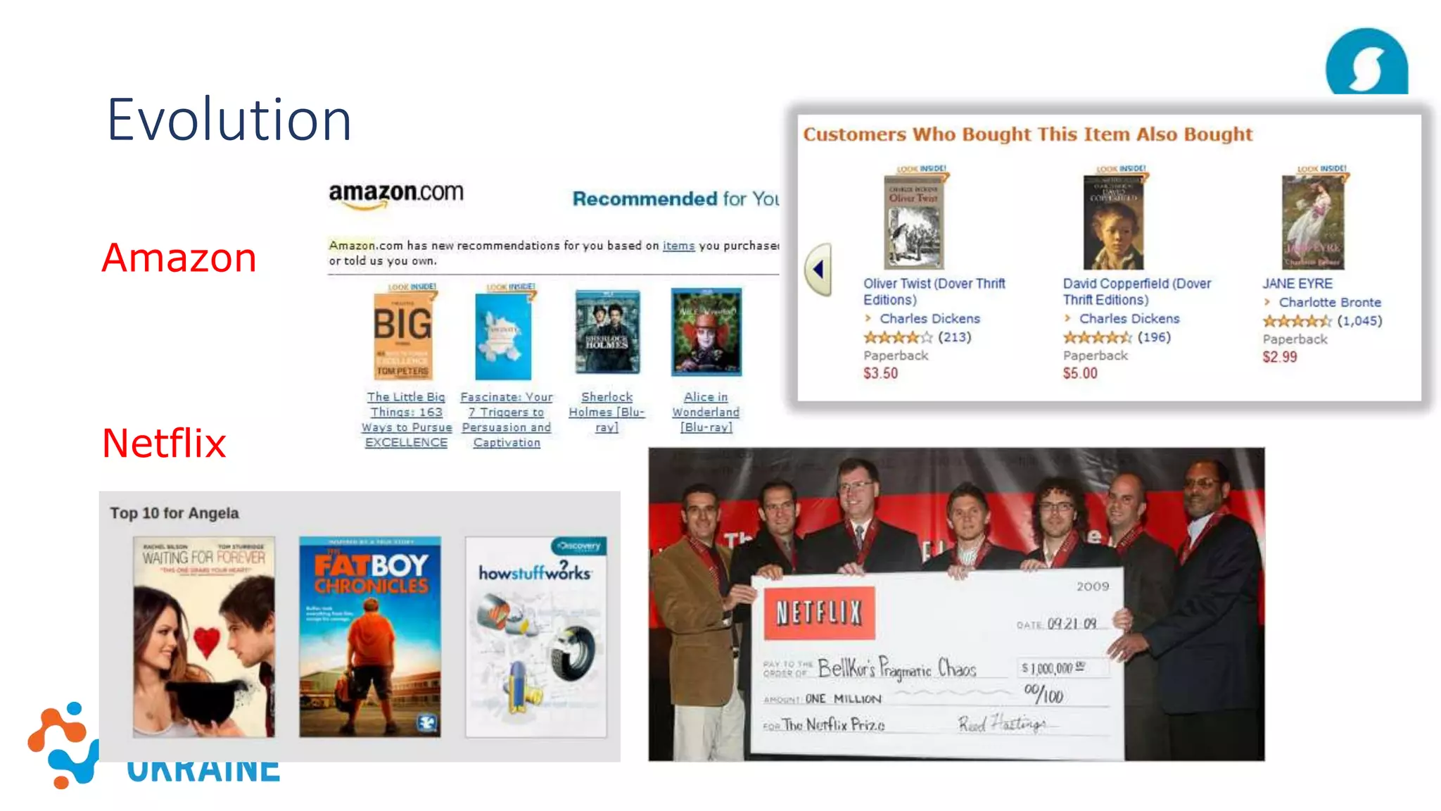 Evolution
Amazon
Netflix
 