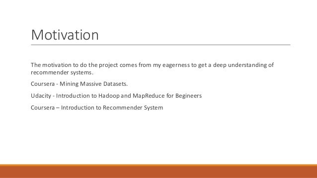 recommender systems coursera