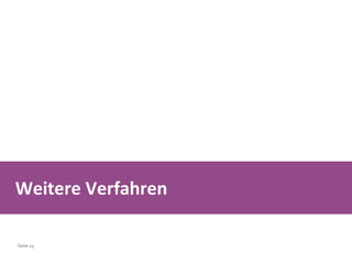 Weitere Verfahren 
