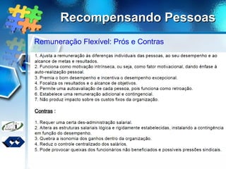 Recompensando PessoasRecompensando Pessoas
Remuneração Flexível: Prós e Contras
 