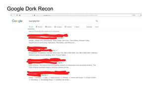 Google Dork Recon
 