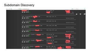 Subdomain Discovery
 
